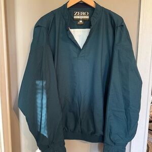 Vintage Zero Restriction Jacket Mens Small Green Gore Tex Windbreaker Golf 90s